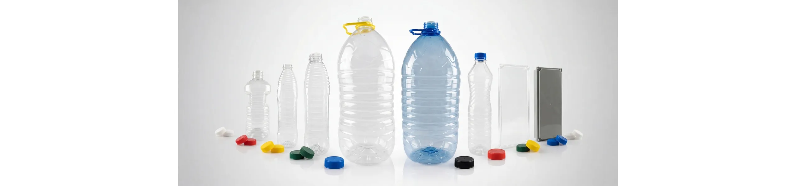 Plastic bottles, gallons and containers